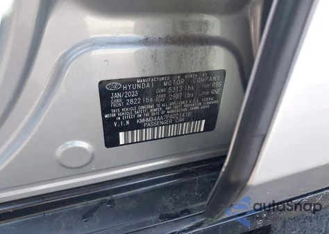 2023 Hyundai Ioniq 6 Sel z USA, uszkodzony, nr VIN KMHM34AA7PA021418